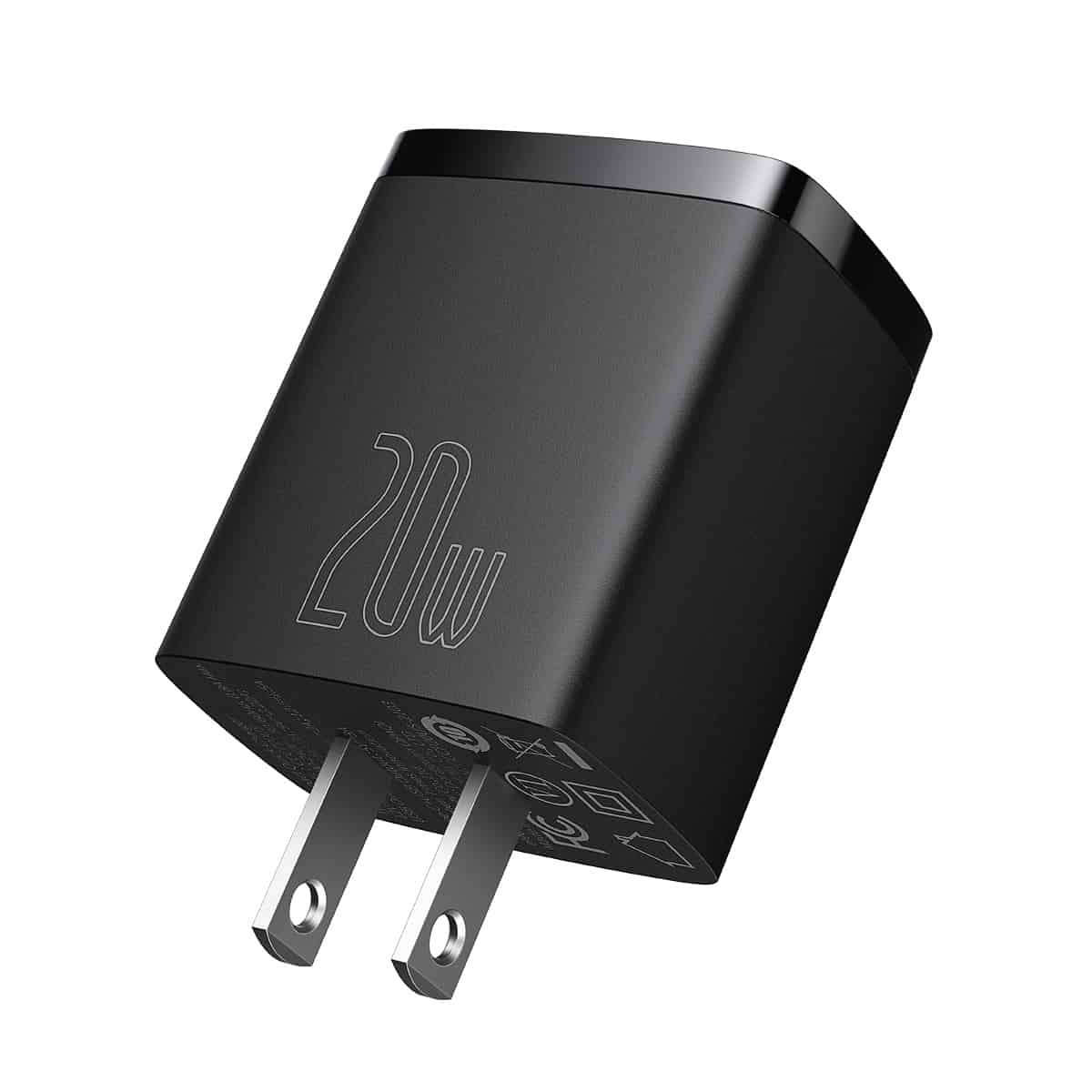 Baseus Compact Quick Charger U+C 20W CN Black Baseus Compact Quick Charger U+C 20W CN Black